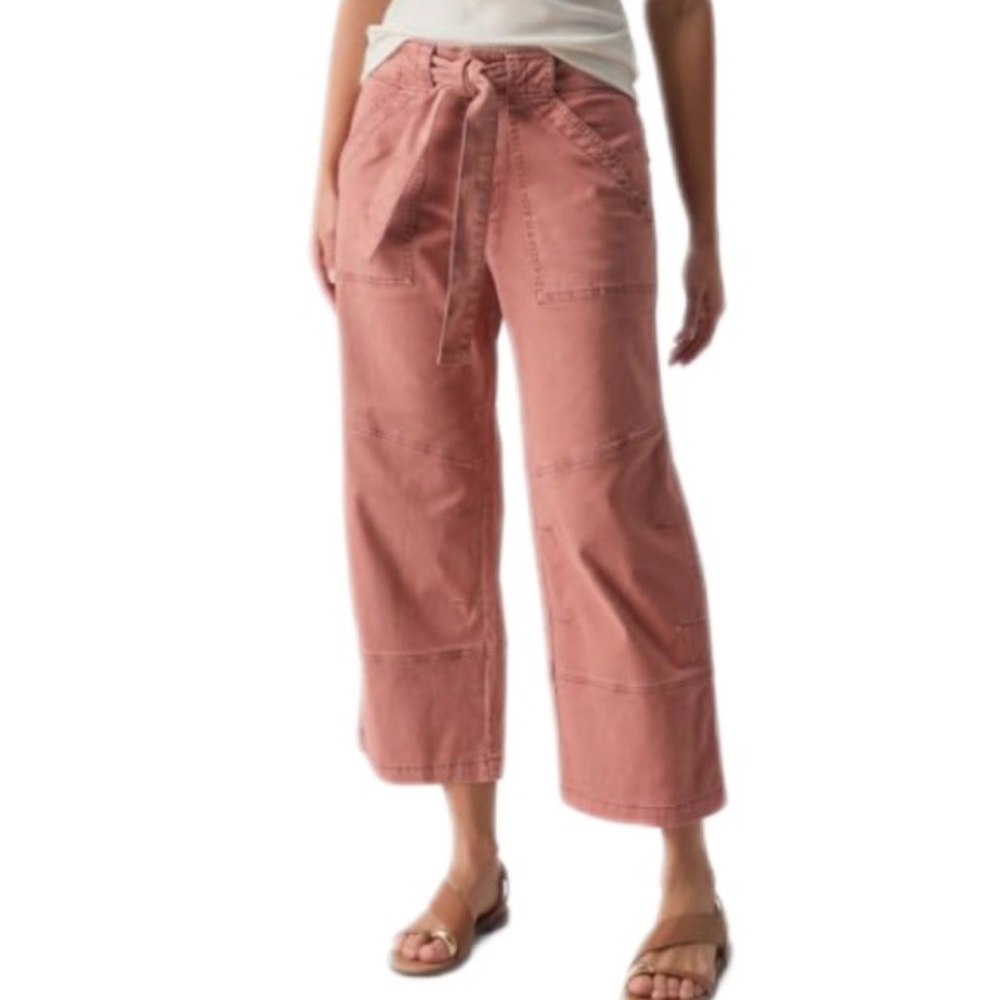 Sanctuary Reissue 90s Sash Wide-Leg Pants XS – Dusty Rose Pink NWT - Picture 5 of 6